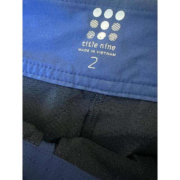 Title Nine Skort Skirt + Shorts Blue Tennis Pickleball Golf Flare Swing Size 2 - Picture 8 of 14